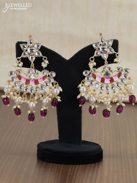 Maroon earrings | Earrings by Kaitlyn
